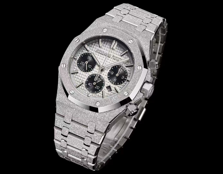 Audemars Piguet Royal Oak Chronograph 41mm Purple Dial 오데마 피게 로얄 오크 크로노그래프 41mm 실버 다이얼 4
