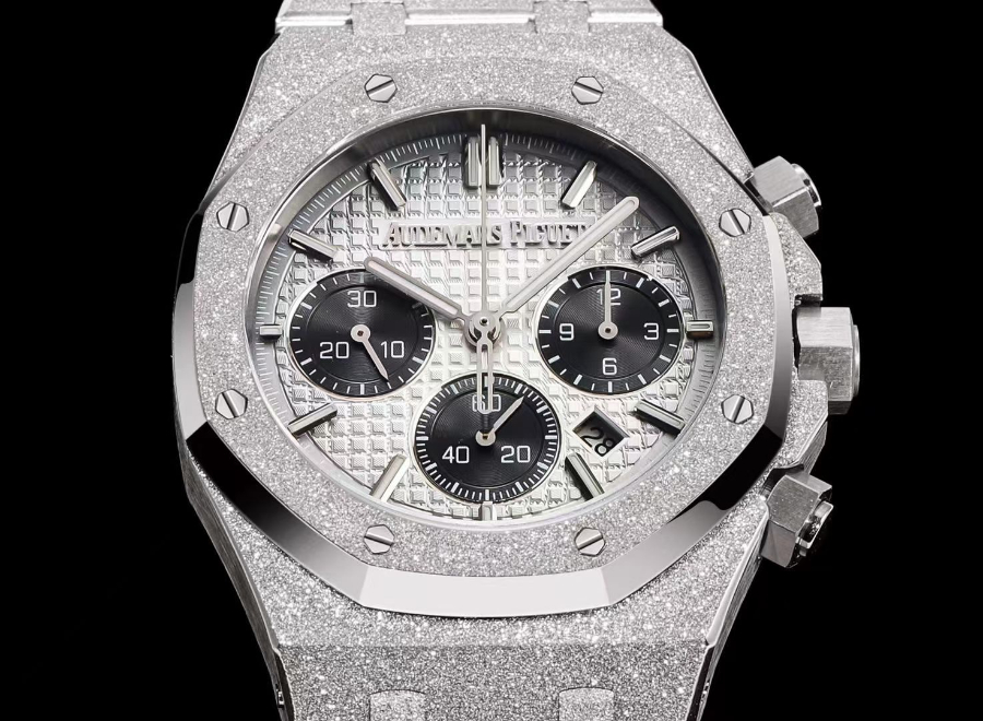 Audemars Piguet Royal Oak Chronograph 41mm Purple Dial 오데마 피게 로얄 오크 크로노그래프 41mm 실버 다이얼 5