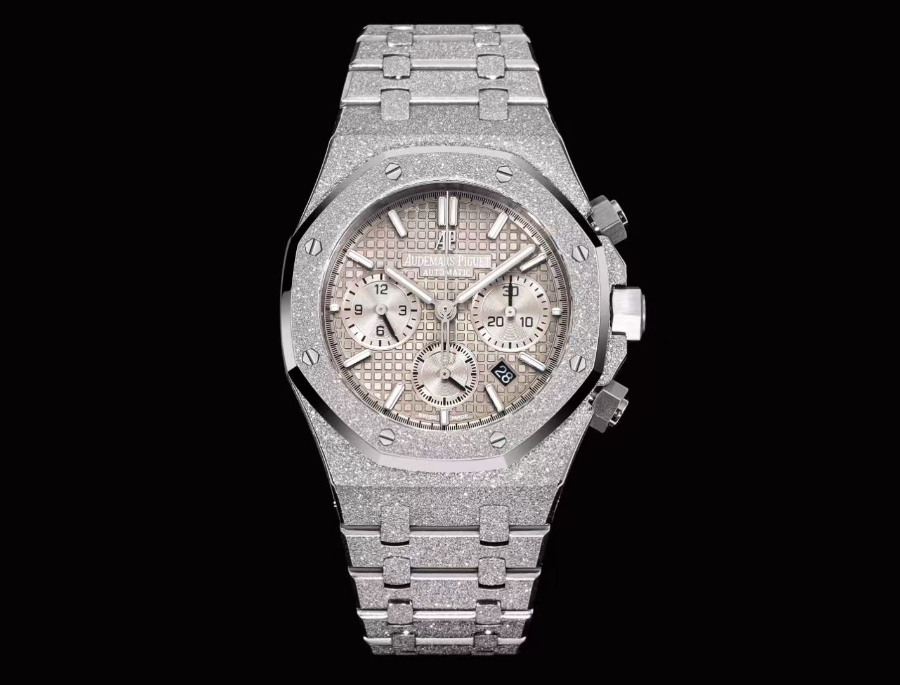 Audemars Piguet Royal Oak Chronograph 41mm Purple Dial 오데마 피게 로얄 오크 크로노그래프 41mm 그레이 다이얼 3