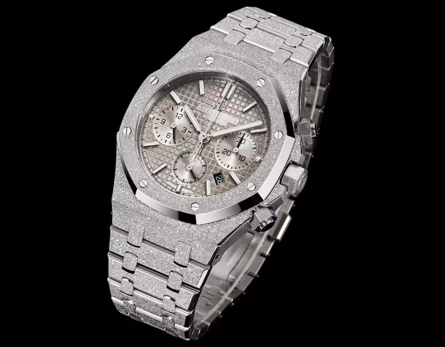 Audemars Piguet Royal Oak Chronograph 41mm Purple Dial 오데마 피게 로얄 오크 크로노그래프 41mm 그레이 다이얼 4