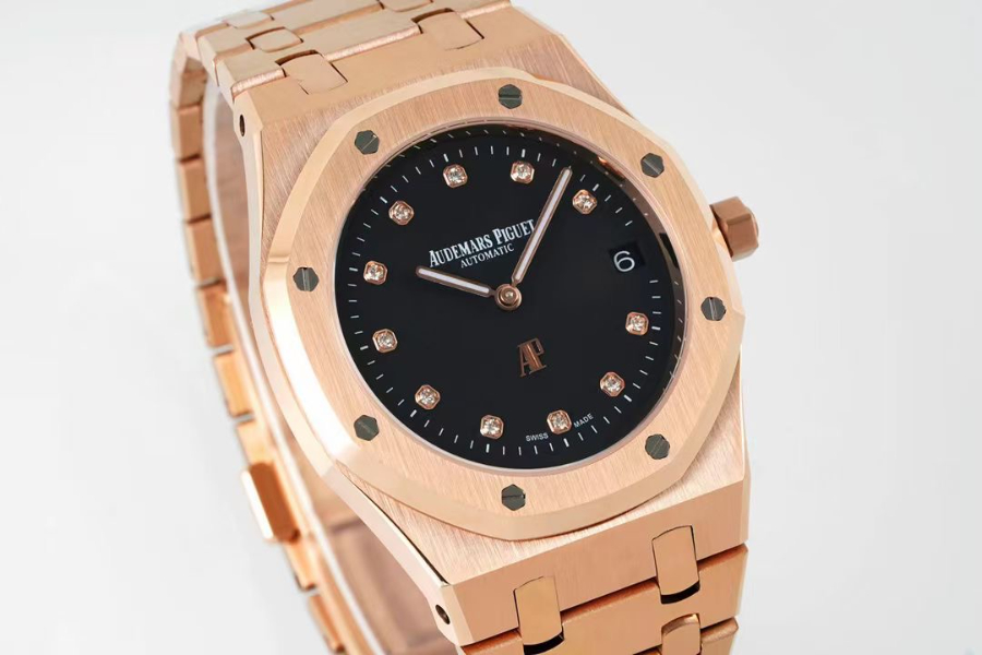 Audemars Piguet Royal Oak Extra-Thin 39mm Ref.15202 오데마 피게 로얄 오크 엑스트라 씬 39mm 브론즈골드베젤 블랙다이얼 3