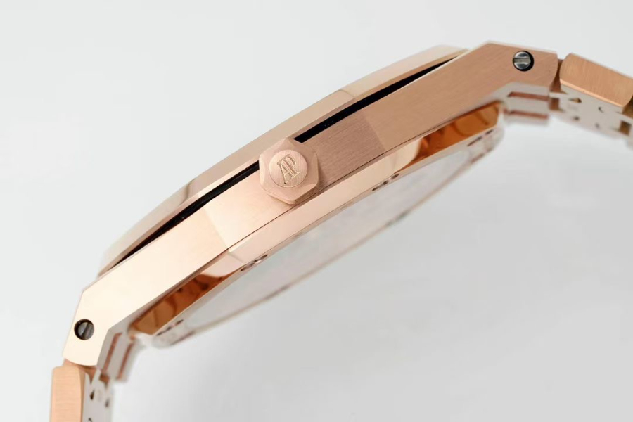 Audemars Piguet Royal Oak Extra-Thin 39mm Ref.15202 오데마 피게 로얄 오크 엑스트라 씬 39mm 브론즈골드베젤 블랙다이얼 8