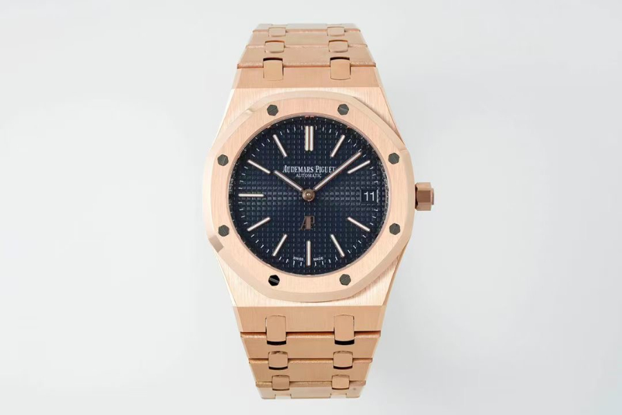 Audemars Piguet Royal Oak Extra-Thin 39mm Ref.15202 오데마 피게 로얄 오크 엑스트라 씬 39mm 브론즈골드베젤 블랙다이얼 2
