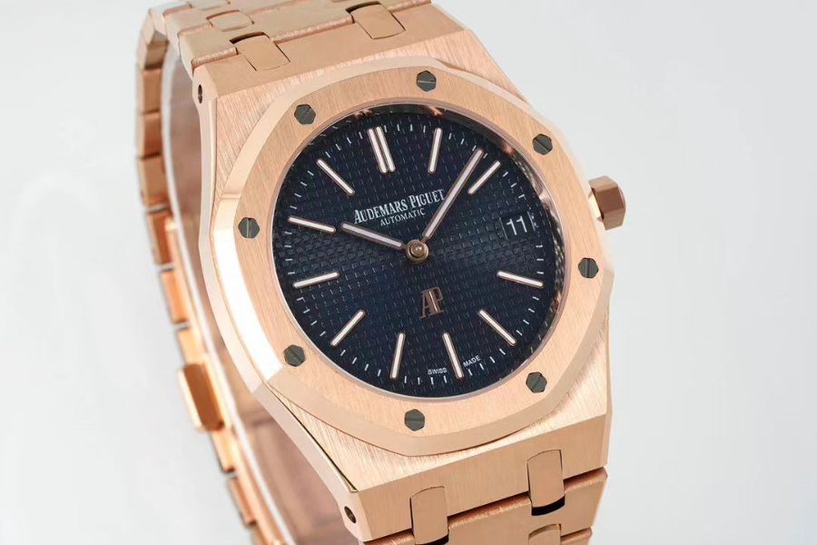 Audemars Piguet Royal Oak Extra-Thin 39mm Ref.15202 오데마 피게 로얄 오크 엑스트라 씬 39mm 브론즈골드베젤 블랙다이얼 3
