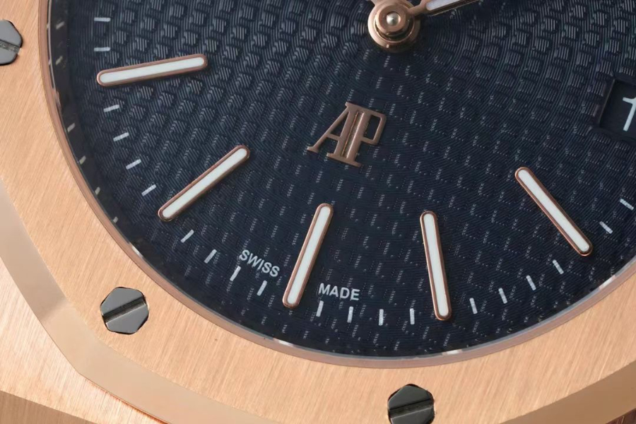 Audemars Piguet Royal Oak Extra-Thin 39mm Ref.15202 오데마 피게 로얄 오크 엑스트라 씬 39mm 브론즈골드베젤 블랙다이얼 6