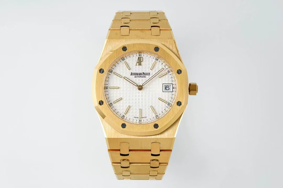 Audemars Piguet Royal Oak Extra-Thin 39mm Ref.15202 오데마 피게 로얄 오크 엑스트라 씬 39mm 골드베젤 화이트다이얼 2