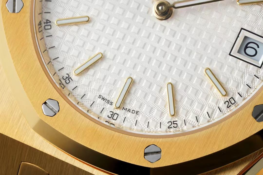 Audemars Piguet Royal Oak Extra-Thin 39mm Ref.15202 오데마 피게 로얄 오크 엑스트라 씬 39mm 골드베젤 화이트다이얼 6