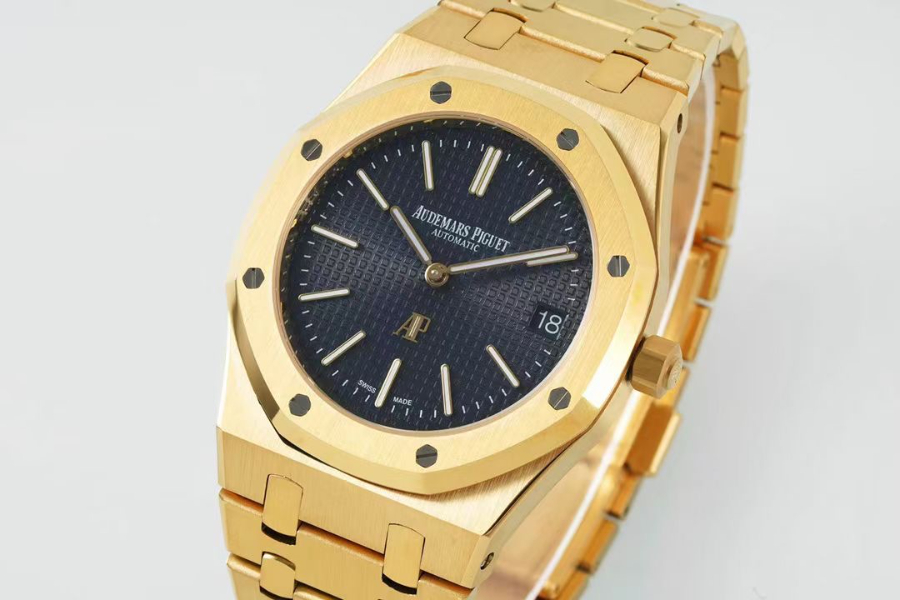 Audemars Piguet Royal Oak Extra-Thin 39mm Ref.15202 오데마 피게 로얄 오크 엑스트라 씬 39mm 골드베젤 블랙다이얼 4