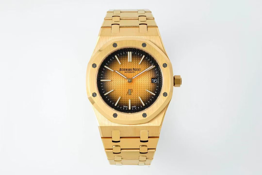 Audemars Piguet Royal Oak Extra-Thin 39mm Ref.15202 오데마 피게 로얄 오크 엑스트라 씬 39mm 골드베젤 브라운다이얼 2
