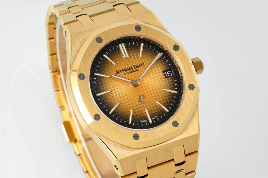 Audemars Piguet Royal Oak Extra-Thin 39mm Ref.15202 오데마 피게 로얄 오크 엑스트라 씬 39mm 골드베젤 브라운다이얼 3