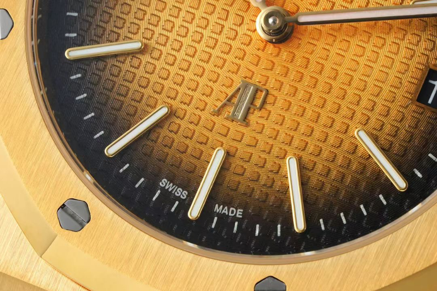 Audemars Piguet Royal Oak Extra-Thin 39mm Ref.15202 오데마 피게 로얄 오크 엑스트라 씬 39mm 골드베젤 브라운다이얼 6