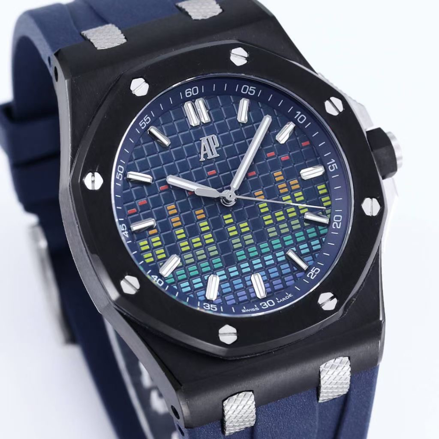 Audemars Piguet Royal Oak Offshore Music Edition 44mm Ref.15600 오데마 피게 로얄 오크 오프쇼어 뮤직 에디션 44mm 네이비 2