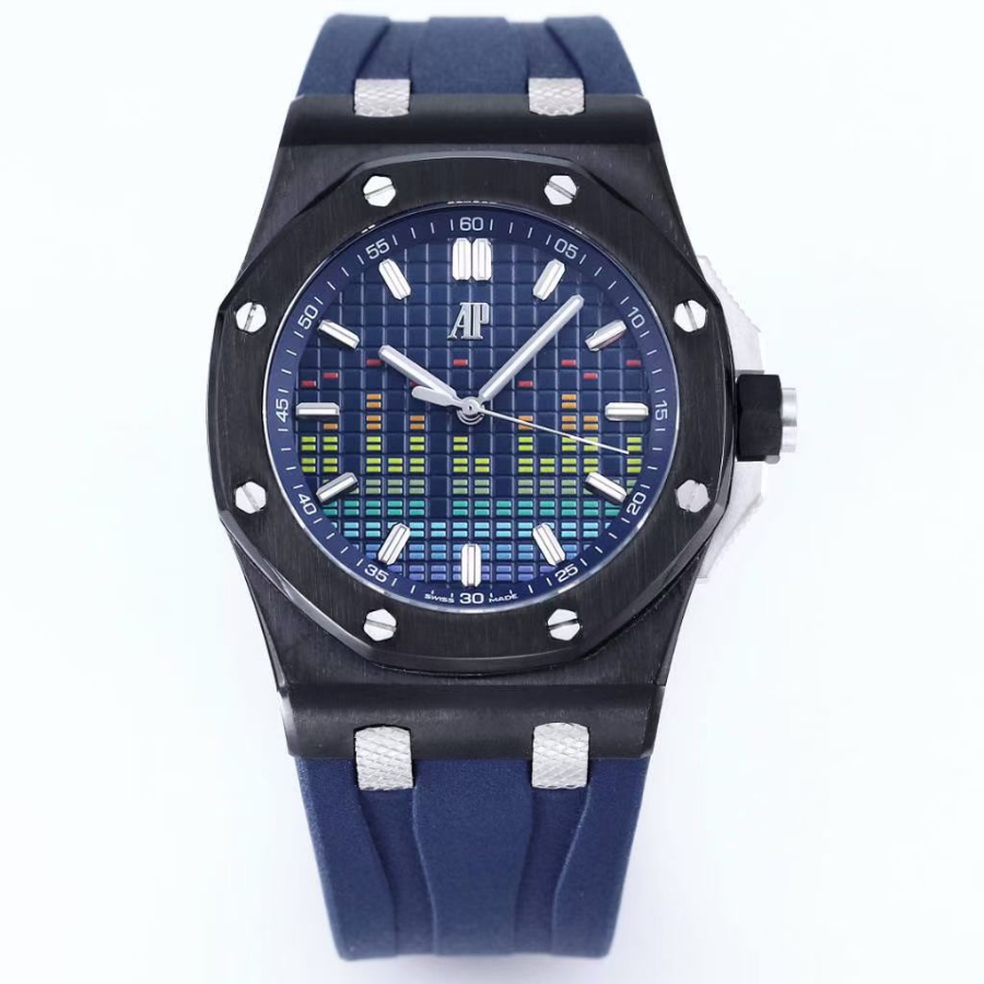 Audemars Piguet Royal Oak Offshore Music Edition 44mm Ref.15600 오데마 피게 로얄 오크 오프쇼어 뮤직 에디션 44mm 네이비 1