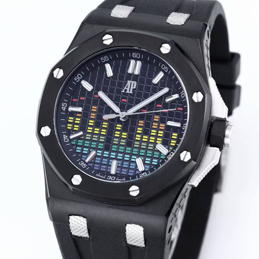Audemars Piguet Royal Oak Offshore Music Edition 44mm Ref.15600 오데마 피게 로얄 오크 오프쇼어 뮤직 에디션 44mm 러버 블랙 3