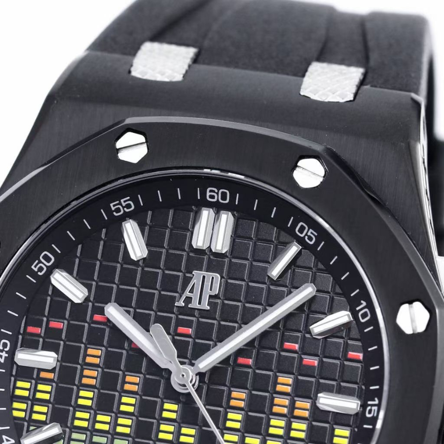 Audemars Piguet Royal Oak Offshore Music Edition 44mm Ref.15600 오데마 피게 로얄 오크 오프쇼어 뮤직 에디션 44mm 러버 블랙 4