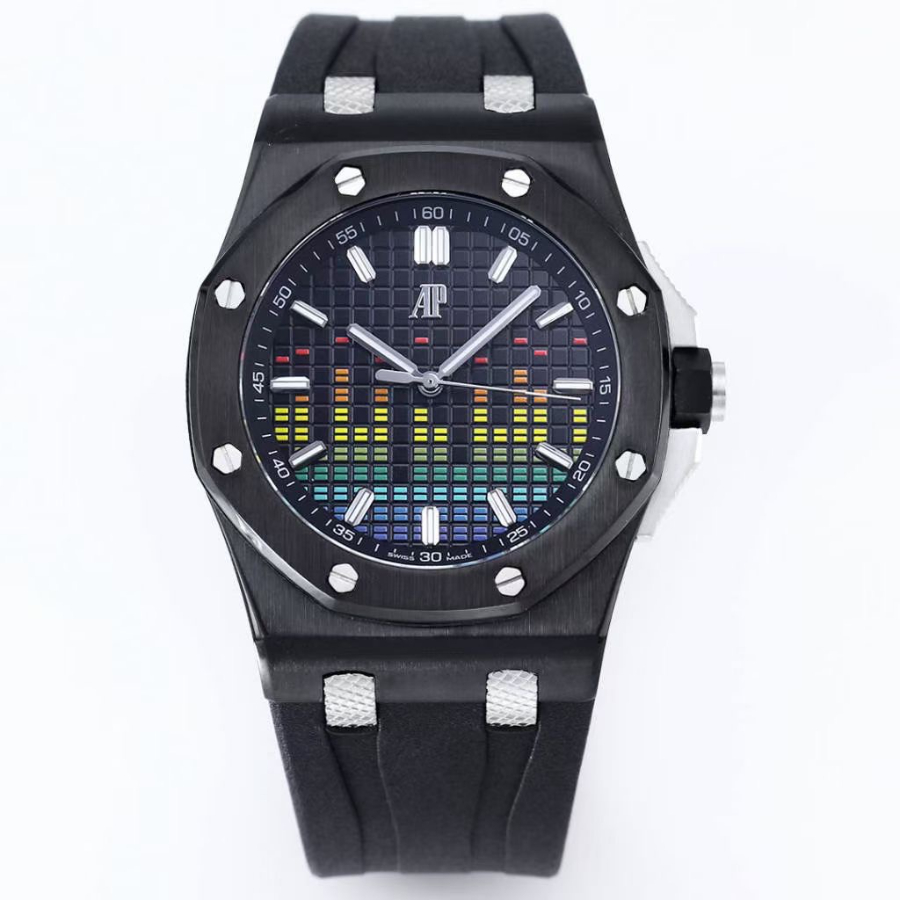 Audemars Piguet Royal Oak Offshore Music Edition 44mm Ref.15600 오데마 피게 로얄 오크 오프쇼어 뮤직 에디션 44mm 러버 블랙 1