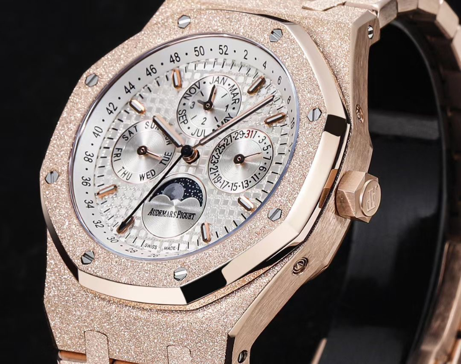 Audemars Piguet Royal Oak Selfwinding 41mm Ref.26574 오데마 피게 로얄 오크 오토매틱 41mm 골드베젤 화이트다이얼 4