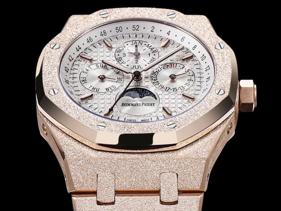 Audemars Piguet Royal Oak Selfwinding 41mm Ref.26574 오데마 피게 로얄 오크 오토매틱 41mm 골드베젤 화이트다이얼 6