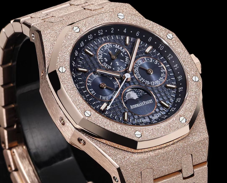 Audemars Piguet Royal Oak Selfwinding 41mm Ref.26574 오데마 피게 로얄 오크 오토매틱 41mm 골드베젤 네이비다이얼 4