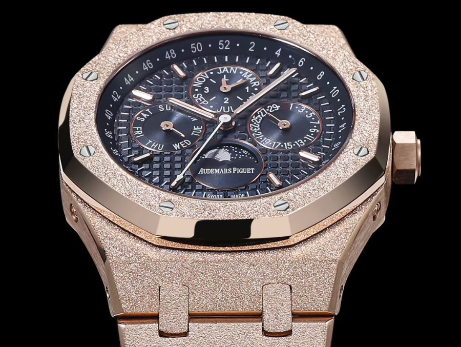 Audemars Piguet Royal Oak Selfwinding 41mm Ref.26574 오데마 피게 로얄 오크 오토매틱 41mm 골드베젤 네이비다이얼 6