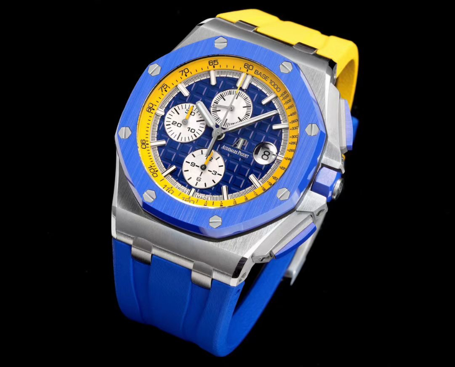 Audemars Piguet Royal Oak Offshore Chronograph 26400 오데마 피게 로열 오크 오프쇼어 크로노그래프 26400 블루 3