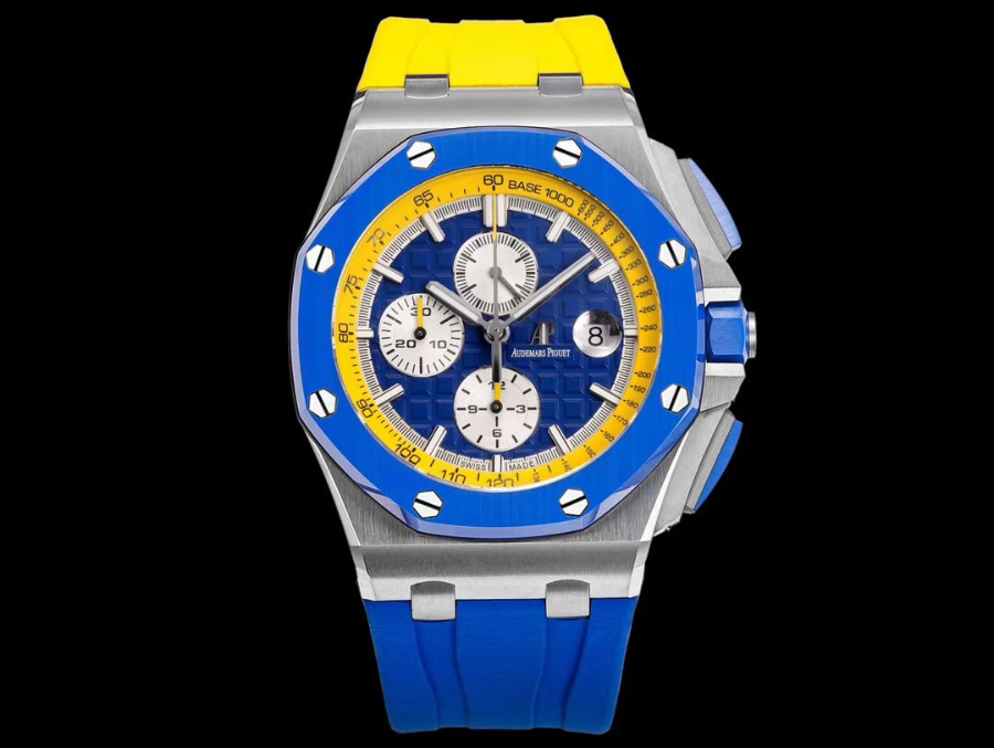 Audemars Piguet Royal Oak Offshore Chronograph 26400 오데마 피게 로열 오크 오프쇼어 크로노그래프 26400 블루 2