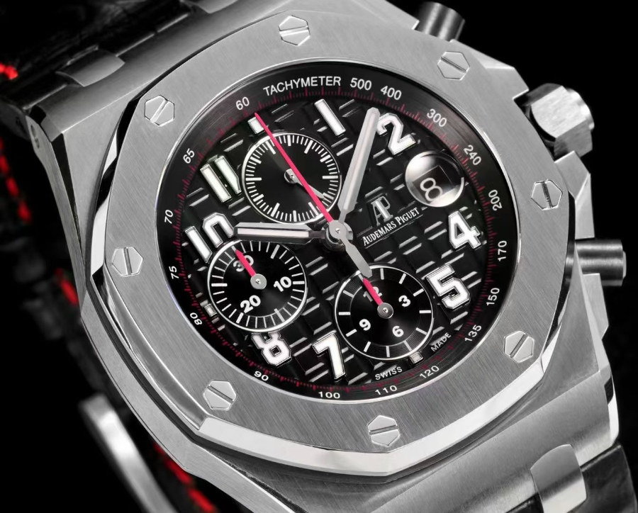 Audemars Piguet Royal Oak Offshore Chronograph 26400 오데마 피게 로열 오크 오프쇼어 크로노그래프 26400 실버 블랙 3