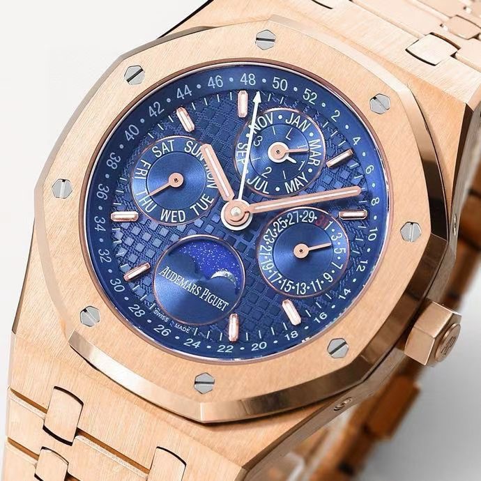 Audemars Piguet Royal Oak Perpetual Calendar 26574ST.OO.1220ST.01 오데마 피게 로열 오크 퍼페추얼 캘린더 26574 브론즈골드 베젤 3