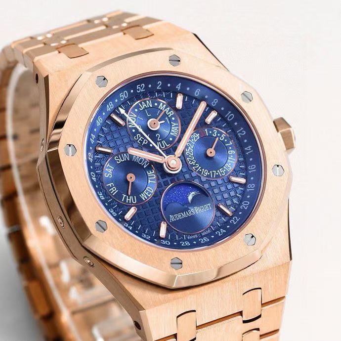 Audemars Piguet Royal Oak Perpetual Calendar 26574ST.OO.1220ST.01 오데마 피게 로열 오크 퍼페추얼 캘린더 26574 브론즈골드 베젤 4