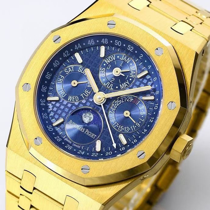 Audemars Piguet Royal Oak Perpetual Calendar 26574ST.OO.1220ST.01 오데마 피게 로열 오크 퍼페추얼 캘린더 26574 옐로우골드 베젤 4