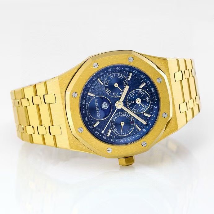 Audemars Piguet Royal Oak Perpetual Calendar 26574ST.OO.1220ST.01 오데마 피게 로열 오크 퍼페추얼 캘린더 26574 옐로우골드 베젤 5
