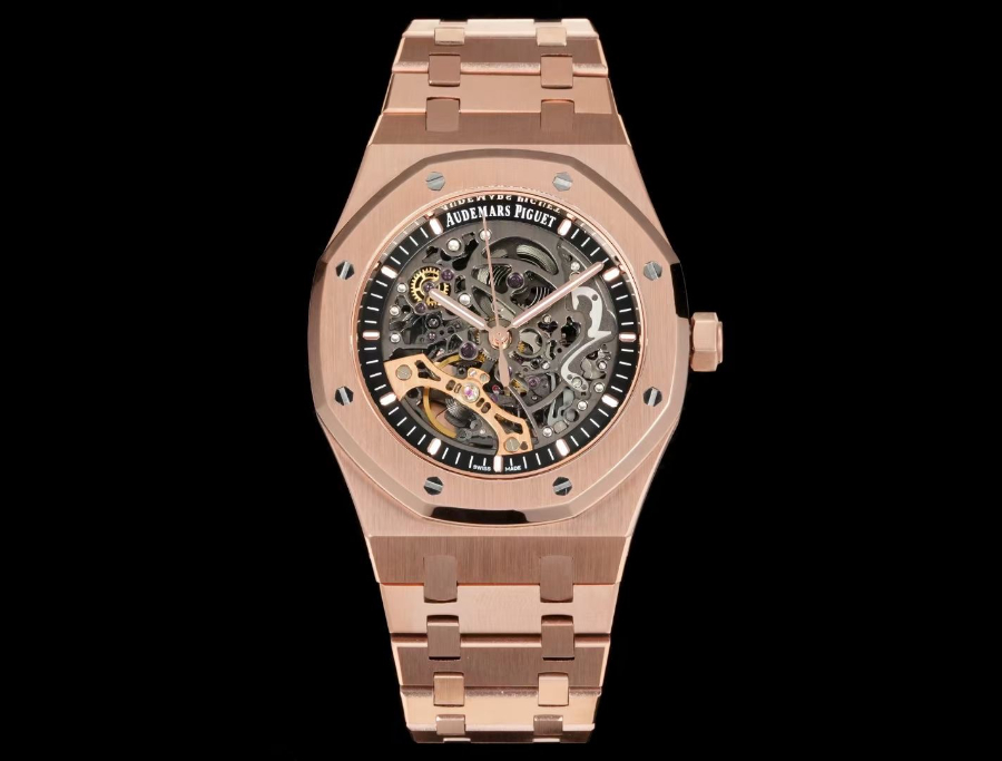 Audemars Piguet Royal Oak Double Balance Wheel Openworked 15407ST.OO.1220ST.01 오데마 피게 로열 오크 더블 밸런스 휠 오픈워크 15407 브론즈골드 1