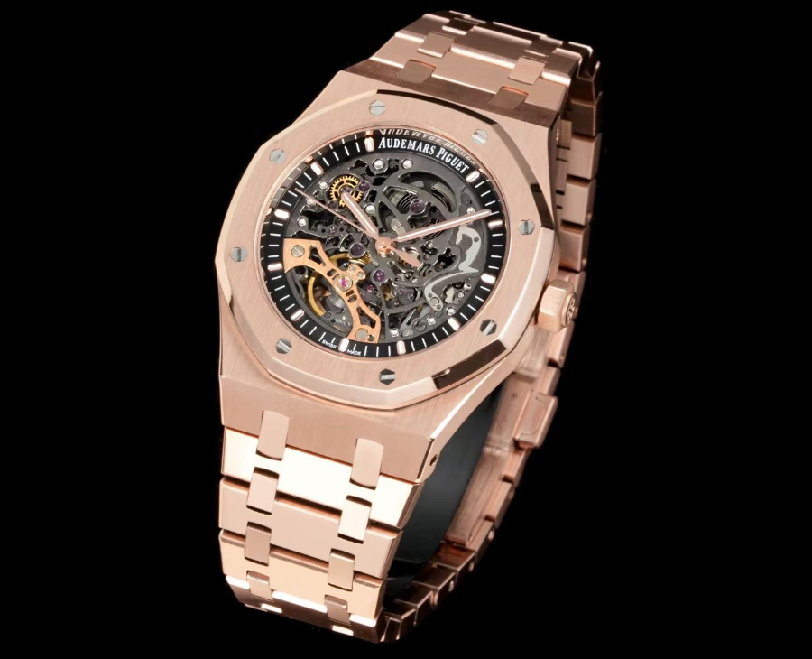 Audemars Piguet Royal Oak Double Balance Wheel Openworked 15407ST.OO.1220ST.01 오데마 피게 로열 오크 더블 밸런스 휠 오픈워크 15407 브론즈골드 2