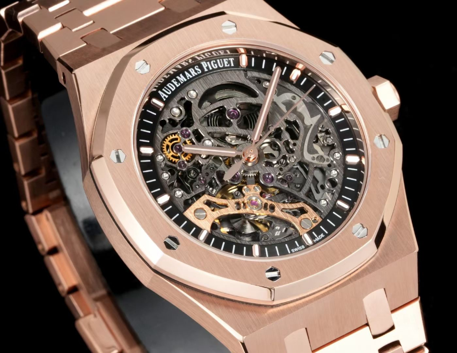 Audemars Piguet Royal Oak Double Balance Wheel Openworked 15407ST.OO.1220ST.01 오데마 피게 로열 오크 더블 밸런스 휠 오픈워크 15407 브론즈골드 3