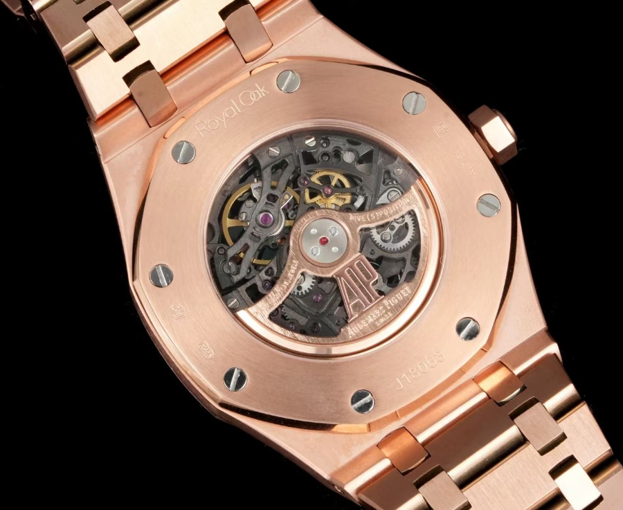 Audemars Piguet Royal Oak Double Balance Wheel Openworked 15407ST.OO.1220ST.01 오데마 피게 로열 오크 더블 밸런스 휠 오픈워크 15407 브론즈골드 8