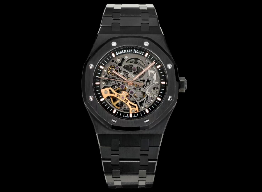Audemars Piguet Royal Oak Double Balance Wheel Openworked 15407ST.OO.1220ST.01 오데마 피게 로열 오크 더블 밸런스 휠 오픈워크 15407 블랙 1
