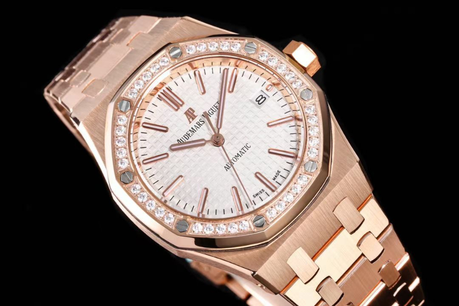 Audemars Piguet Royal Oak Selfwinding 37mm 15451ST 오데마 피게 로열 오크 여성용 셀프와인딩 37mm 15451 브론즈골드 화이트베젤 3