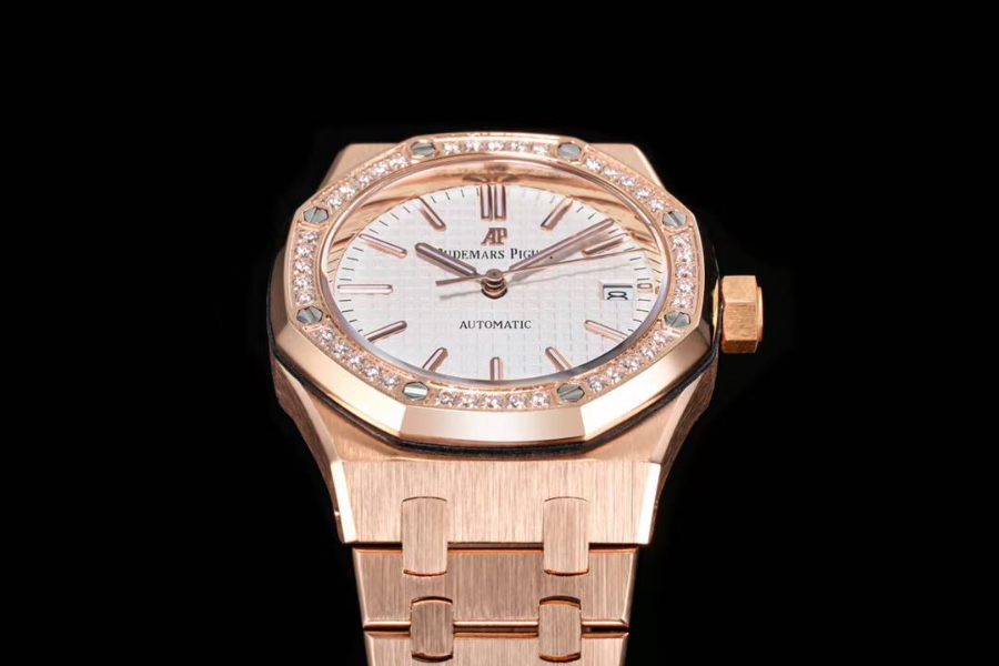 Audemars Piguet Royal Oak Selfwinding 37mm 15451ST 오데마 피게 로열 오크 여성용 셀프와인딩 37mm 15451 브론즈골드 화이트베젤 4