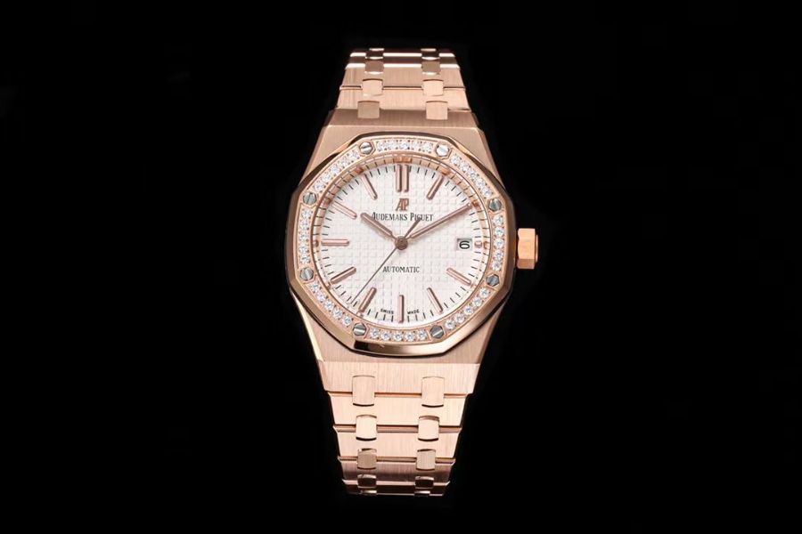 Audemars Piguet Royal Oak Selfwinding 37mm 15451ST 오데마 피게 로열 오크 여성용 셀프와인딩 37mm 15451 브론즈골드 화이트베젤 1
