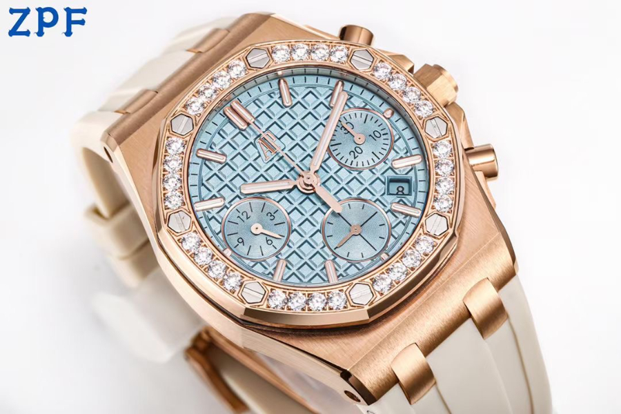 Audemars Piguet Royal Oak Selfwinding 37mm 15451ST 오데마 피게 로열 오크 여성용 셀프와인딩 37mm 15451 브론즈골드 민트다이얼 1