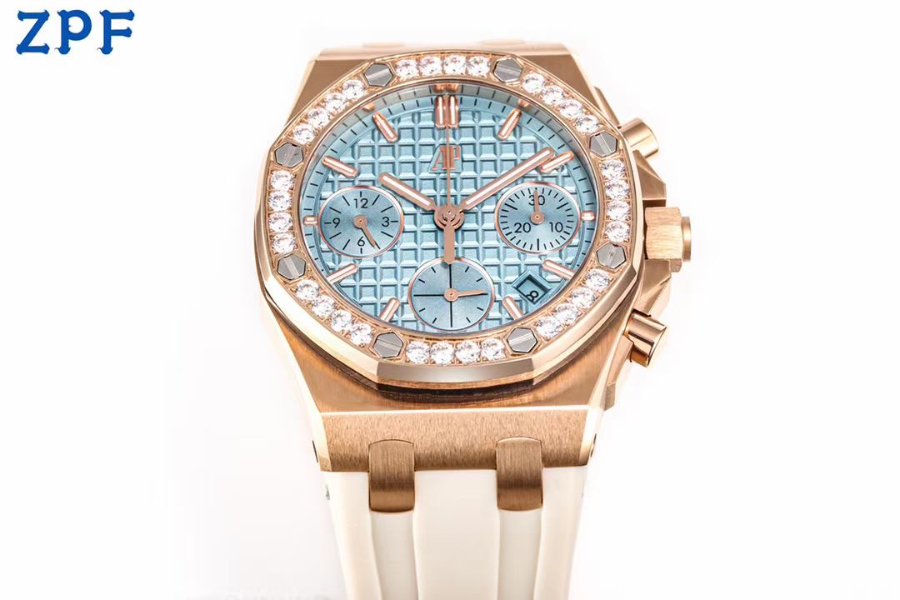 Audemars Piguet Royal Oak Selfwinding 37mm 15451ST 오데마 피게 로열 오크 여성용 셀프와인딩 37mm 15451 브론즈골드 민트다이얼 2