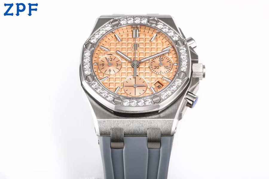 Audemars Piguet Royal Oak Selfwinding 37mm 15451ST 오데마 피게 로열 오크 여성용 셀프와인딩 37mm 15451 실버 로즈핑크다이얼  5