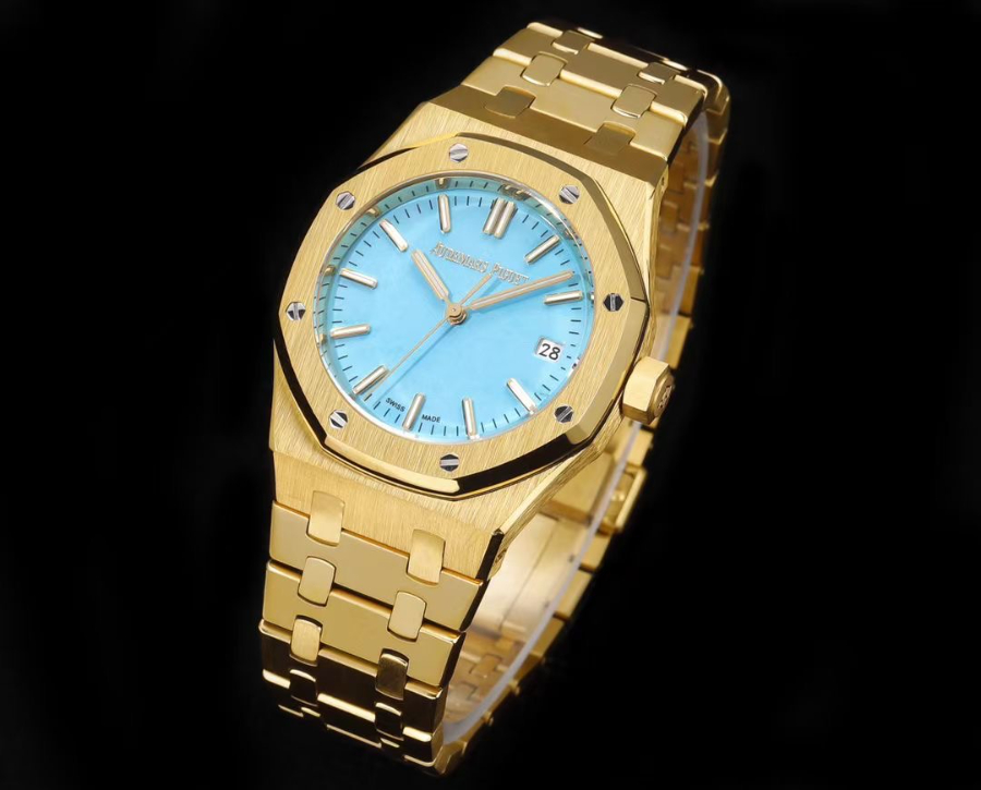 Audemars Piguet Royal Oak Selfwinding 37mm 15451ST 오데마 피게 로열 오크 여성용 셀프와인딩 37mm 15451 골드베젤 코발트다이얼 3