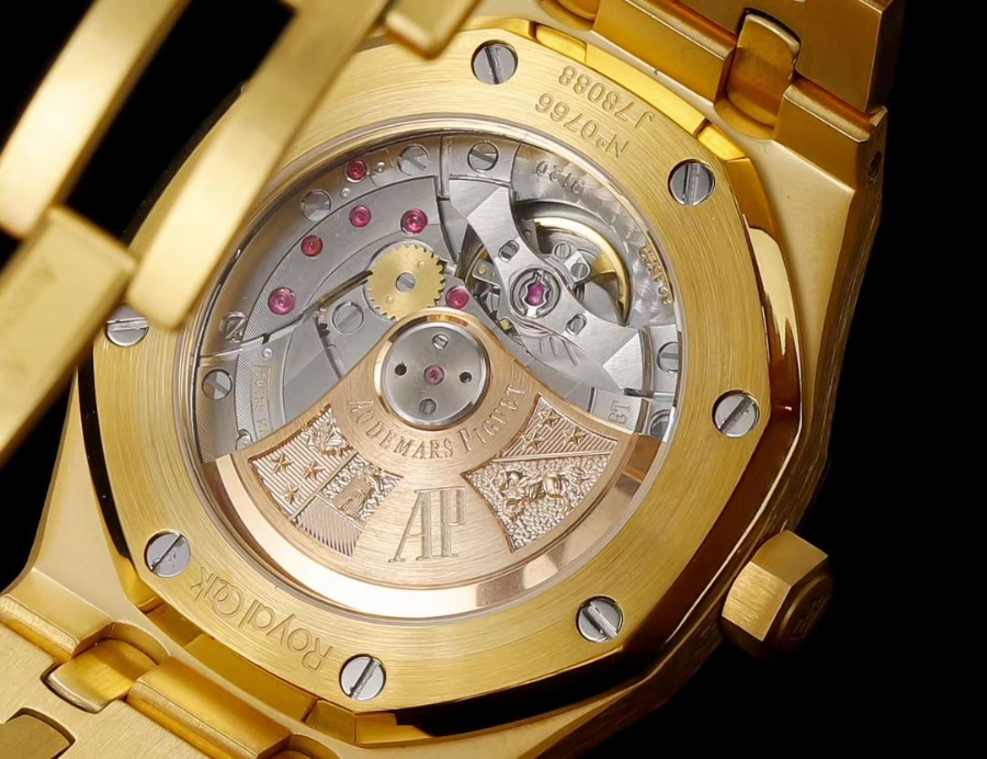 Audemars Piguet Royal Oak Selfwinding 37mm 15451ST 오데마 피게 로열 오크 여성용 셀프와인딩 37mm 15451 골드베젤 코발트다이얼 9