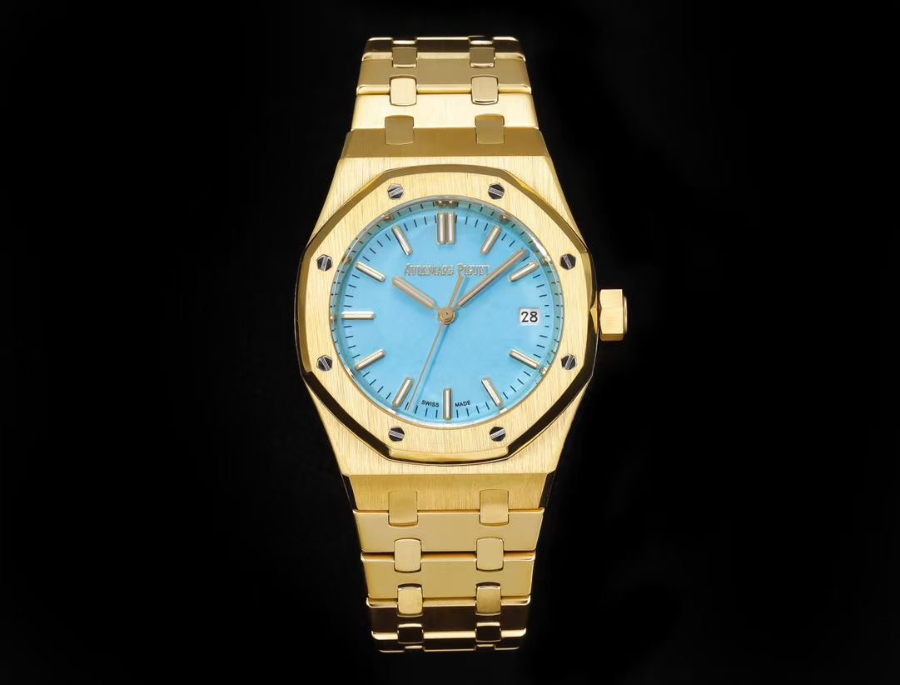 Audemars Piguet Royal Oak Selfwinding 37mm 15451ST 오데마 피게 로열 오크 여성용 셀프와인딩 37mm 15451 골드베젤 코발트다이얼 2