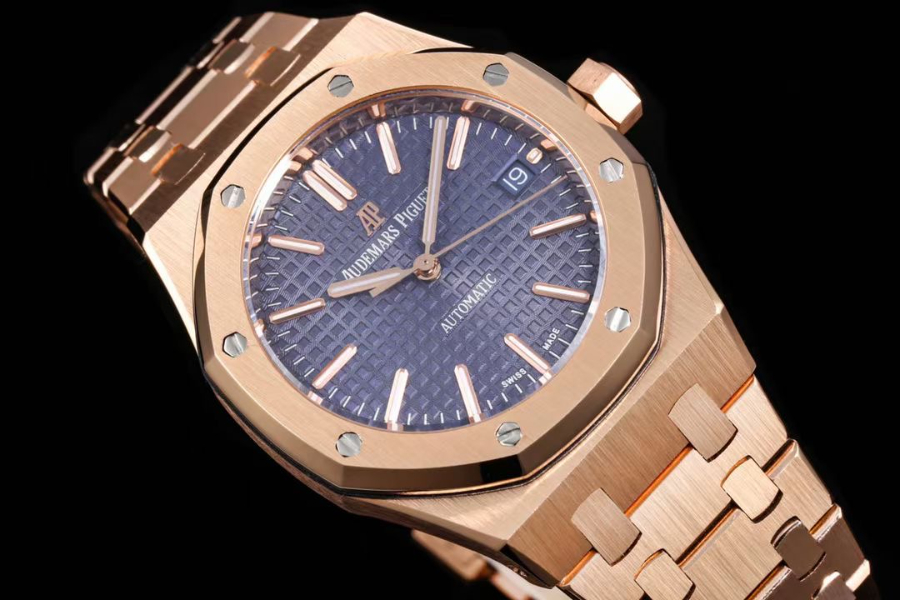 Audemars Piguet Royal Oak Selfwinding 37mm 15451ST 오데마 피게 로열 오크 여성용 셀프와인딩 37mm 15451 브론즈골드베젤 퍼플다이얼 3