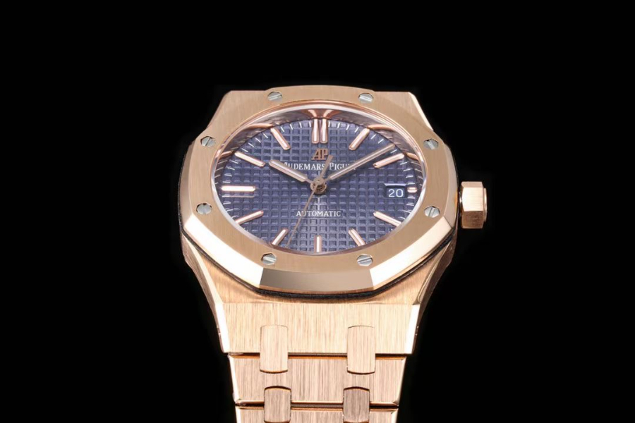 Audemars Piguet Royal Oak Selfwinding 37mm 15451ST 오데마 피게 로열 오크 여성용 셀프와인딩 37mm 15451 브론즈골드베젤 퍼플다이얼 4