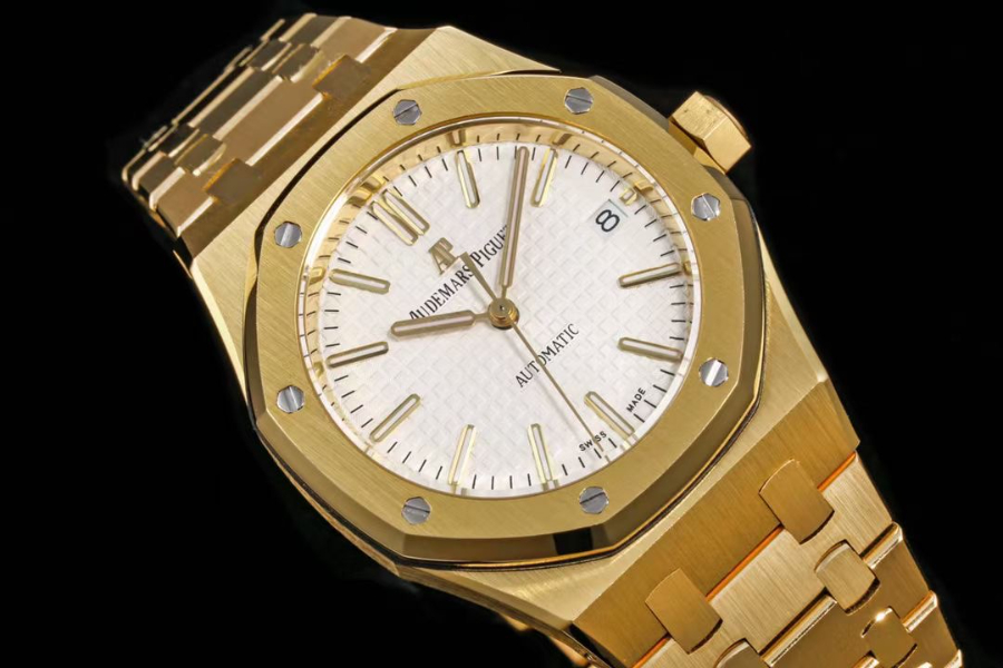 Audemars Piguet Royal Oak Selfwinding 37mm 15451ST 오데마 피게 로열 오크 여성용 셀프와인딩 37mm 15451 골드베젤 화이트다이얼 3