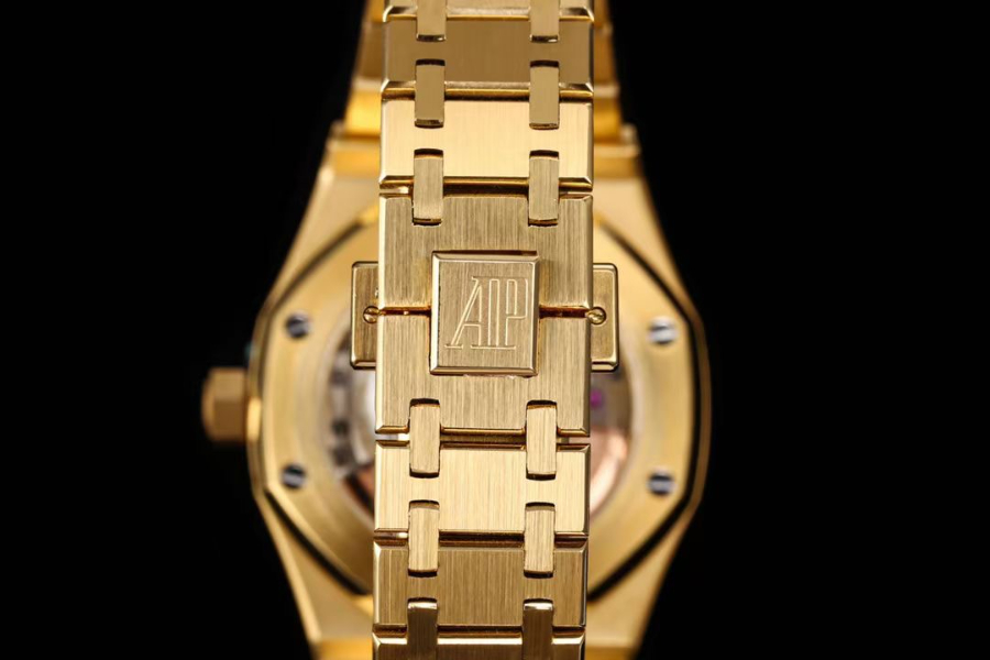 Audemars Piguet Royal Oak Selfwinding 37mm 15451ST 오데마 피게 로열 오크 여성용 셀프와인딩 37mm 15451 골드베젤 퍼플다이얼 10