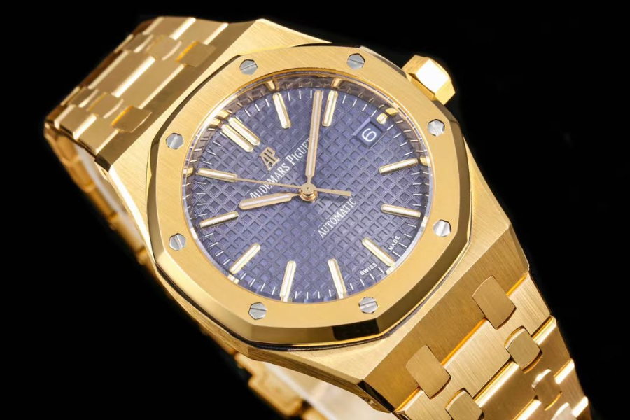 Audemars Piguet Royal Oak Selfwinding 37mm 15451ST 오데마 피게 로열 오크 여성용 셀프와인딩 37mm 15451 골드베젤 퍼플다이얼 3
